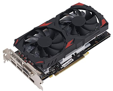 Bewinner RX 580 8 GB GDDR5-Grafikkarte, 256-Bit-2048SP-Grafikkarte, 3 X DisplayPort, HDMI, DVI, 16 X PCI Express 3.0, DirectX 12-Gaming-Grafikkarte für Desktop-Computer-GPU