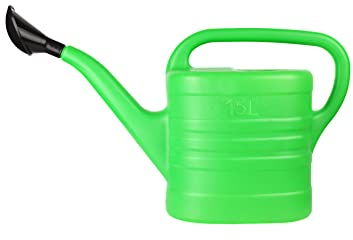 Garronda Gießkanne 15l aus Kunststoff für Innen- und Außenbereich, Garten Wohnung Haus Blumen und Zimmerpflanzen Bewässerung, Giesskanne Garten Wohnung Haus Wasserspender GD-0044