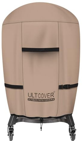 ULTCOVER Housse de Barbecue d'extérieur imperméable pour Kamado Joe, Big Green Egg, Char-Griller, Char-Broil et Autres fumoirs Ronds Jusqu’à 76 x 114 cm (dia. x H), 45,7 cm