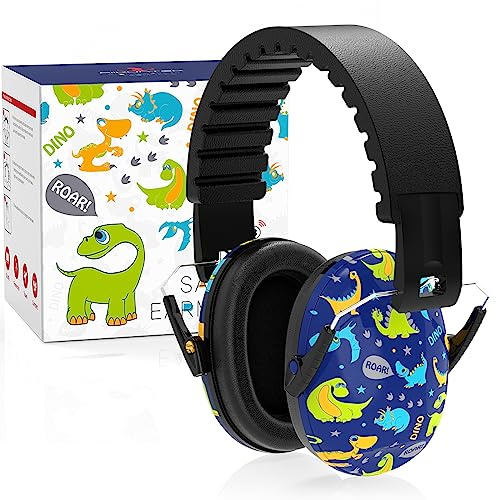 RIIKUNTEK Kids Ear Protection Safety Ear Muffs - SNR 27dB Noise Cancelling Headphones for Kids, Toddlers, Teens, Autism, Hearing Protection Earmuffs for Concerts, Fireworks, Sports Events, Air Shows