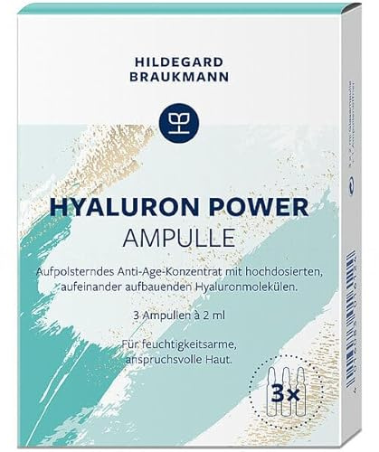 Hildegard Braukmann Hyaluron Power Ampulle, 3 x 2 ml Glasampulle + 1 Ampullenöffner