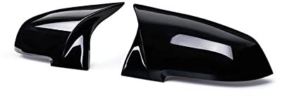 HEXEH Außenspiegelabdeckungen Für BMW F20 F22 F30 F31 F32 F33 F36 F34 F35 I3 I3s X1 Seitenspiegelabdeckung Trim Carbon Auto Rückspiegel Abdeckkappe Auto Spiegelkappen(Blanc)
