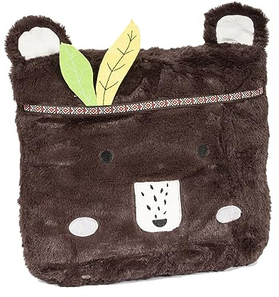 Mojawo Hochwertiges kuscheliges Dekokissen Sofakissen Kuschelkissen Kissen Polyester Tiermotiv 30x30cm, Model:Bär