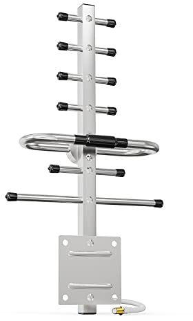 Directional Yagi Antenna for Cell Phone Signal Booster/Cellular Repeater with SMA Female Connector 7-9 dBi 4G LTE Broadband 698-2700 Mhz Outdoor Antenna Universal