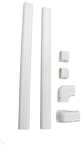 Juego de Cubiertas de Línea AC, Juego de Línea Decorativa de PVC 410 J Kit de Cubierta de Línea Decorativa Imprimible para Mini Split y Aires Acondicionados Centrales, Accesorios