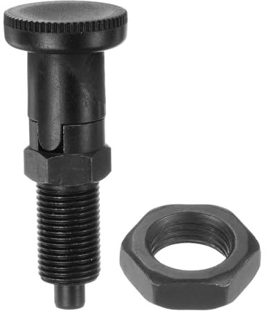 QUARKZMAN Empuje Ajuste Perno de Bola con Resorte M16 de Acero al Carbono Perno de Indexación Retráctil Autobloqueante para Equipos Industriales de Posicionamiento