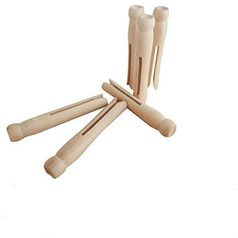 ULDIGI Porta Memo 20 Pezzi Mollette per Foto in Legno Mini Mollette Piatte per Lavoretti in Legno Naturale per Ragazzi E Ragazze Adulti