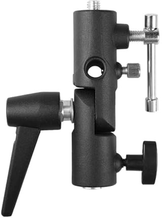 Laroal Blitzkopf-Schirmständer H-Typ Lampenhalter für Lichtstativ-Blitz und Reflektorschirm Durchlichtschirm Fotostudio 1 Stück