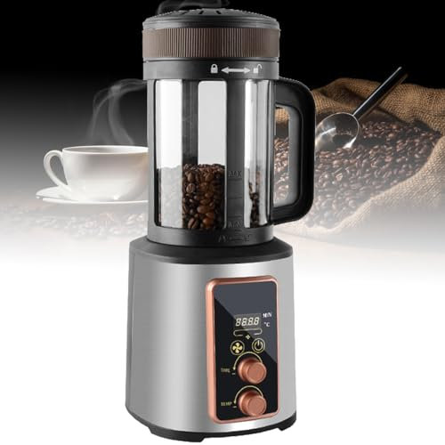 GYLSLW Professional Coffee Bean Roaster Machine, 2.2KW Hot Air Coffee Roaster, Roast 100-400g Coffee Bean, with Digital LED Display and Adjustable Time, Adjustable Temperature 150-240℃, for Cafe Shop