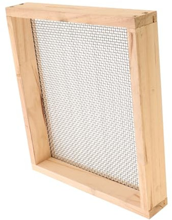 MOTHNUR Setaccio da Inossidabile con Rete Legno Strumento per Filtrare e Pietre per Migliorare delle Piante e Efficienza Giardinaggio