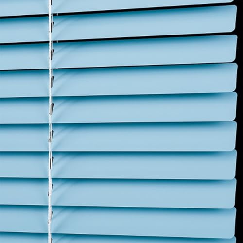 Matte Azzurro Veneziana,Oscurante in Alluminio,Visibilità,Protezione dalla luce e ai Raggi Solari,Per privacy,Personalizzabile (95×180cm)