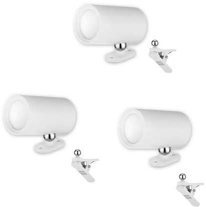 REV LED Wandleuchte innen SPARSET - 3x Wandlampe mit Akku, 120lm, dimmbar, 360° drehbar, kabellose Leselampe - ideal für Flur, Schlaf- & Wohnzimmer, weiß