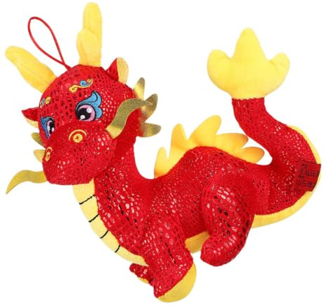 SUPVOX Peluche Dragon Jouet Dragon Peluche Décor Feng Shui pour Nouvel an Chinois Cadeau Adorable Et Original pour Garçon Fille Et Adultes