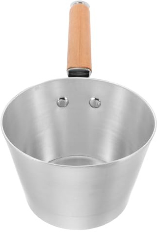 Amosfun pot chauffe-beurre petite casserole petit pot à lait petite poêle en aluminium casserole en aluminium Silver