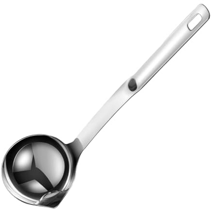 Filtro olio da cucina – Cazzuola per salsa di qualità alimentare, cucchiaio separatore olio | Separatore grasso multiuso per uso in cucina, strumento di cottura riutilizzabile per arrostire salse