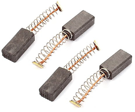 sourcing map 2 Pares 14x7x5mm Carbono Escobilla Eléctrica Herramienta | para Eléctrico Martillo Taladro Motor