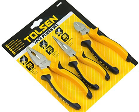 Tolsen 3pce Plier Set Heavy Duty