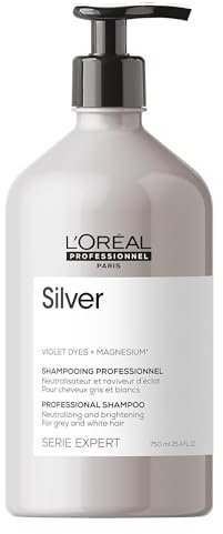 L'Oréal Paris Professionnel Paris Serie Expert Silver Shampoo Graues Und Weißes Haar, 750 ml