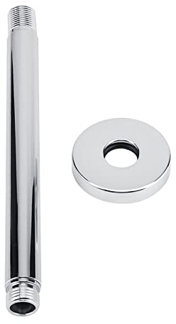 Shower Arm, Premium Stainless Steel Ceiling Mount Shower Head Extender with Chrome Finish for Luxurious Rain Shower Experience in Modern Bathrooms 20cm/8In
