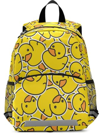 Little Yellow Duck Kids Backpack for Toddlers, Small Backpack for Kids School Travel Bag Picnic Meal Bag for Boys Girls