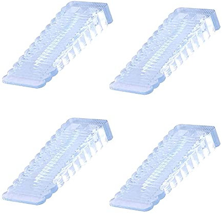 Gummi Türstopper,4 Stück Höhenverstellbar Türkeil Rutschfest Fensterstopper Keil Mitteltransparenter Ungiftig Kein Unangenehmer Geruch Türstopper Keil auf Badezimmer,Balkontür,Kinderzimmer