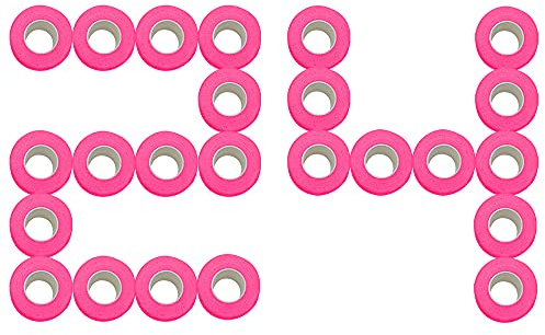 [24 rulli-2.5cmx4.5m] Venda Cohesiva,Vendas Autoadherente,Elástico Vendaje Deportivo para Primeros Auxilios,muñeca,tobillo esguinces,hinchazón(rosado)