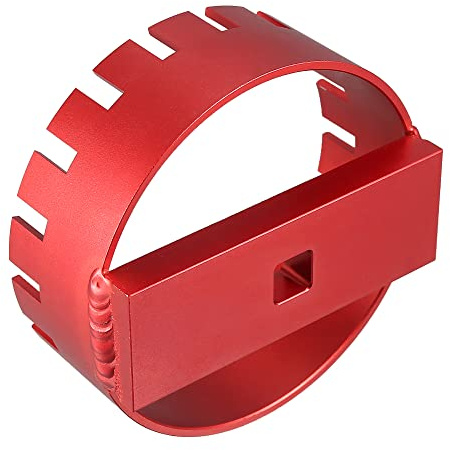 X AUTOHAUX Kraftstoffpumpen Ausbauwerkzeug Für Volvo S60 01-09 1pc | Farbe Rot, Material Aluminium Billet, Größe 114mm, Für Volvo S80 99-06, V70 01-07, XC70 03-07, XC90 03-14, Modell 69800