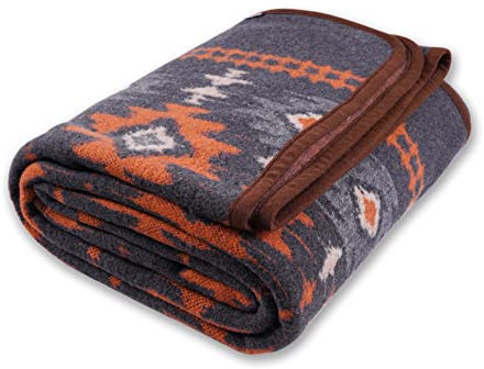ACUSHLA Myers Couverture de Camping en Laine mérinos Chaude, épaisse et Lavable, 221 x 160 cm, idéale pour Le Camping en Plein air et Toutes Saisons, Convient pour Myers Gris