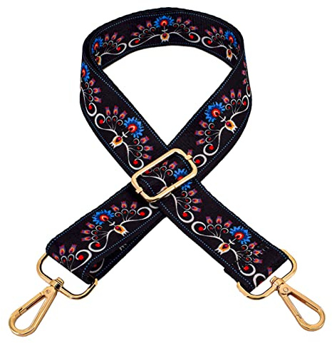 ROYGBCP Sangle de sac à main de rechange pour sac à main, style guitare, multicolore