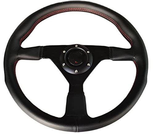 Rennsteuerungsrad 14 Zoll 350 Mm Flaches Rennlenkrad Faserleder Racing Rally Sportlenkräder Universal Schaltwippen