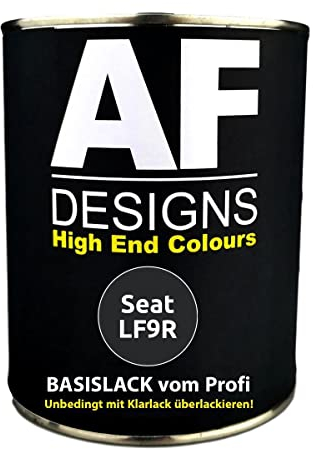 Alex Flittner Designs 250ML Autolack für Seat LF9R Black Magic Perl Basislack spritzfertig