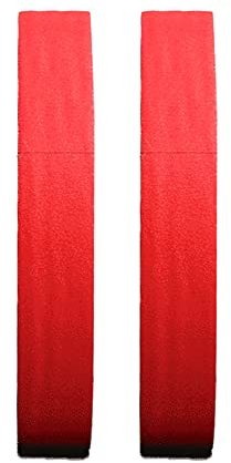 TopHomer Kreppband Malerkrepp 50 m*10 mm Farbiges Abdeckband Abklebeband Klebeband Dekobänder für Kunst, Handwerk, Malerarbeiten, Renovieren und Dekoration [Rot 2 Stück]