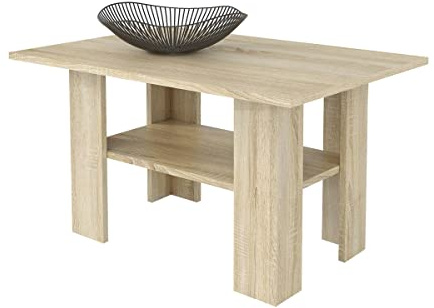 Meblando Couchtisch aus Holz – quadratischer Coffee Table 60 x 87 x 55 cm, Wohnzimmermöbel mit laminierter Platte