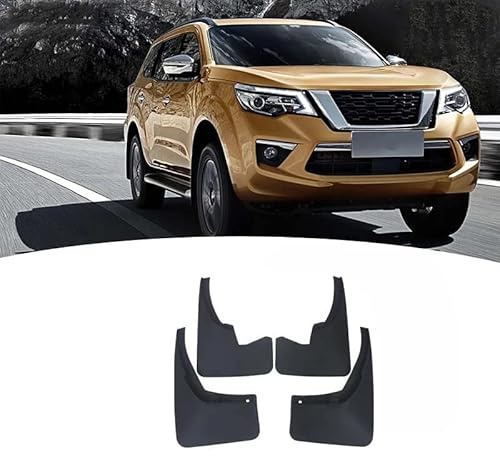 AMPACO 4 Pezzi Parafanghi per Auto per Nissan Terra 2018-2020, Car Gomma Parafanghi Paraspruzzi Decorare, Resistente Impermeabile Anteriore Posteriore Paraschizzi
