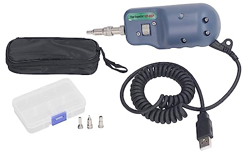 Handheld-Glasfaser-Detektor mit 400-facher Vergrößerung, USB-Mikroskop für Glasfaser-Endflächeninspektion, Faserinspektionssonde mit USB-Anschluss, Praktische Handsonde zur Faserprüfung