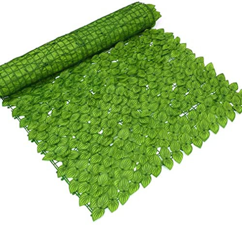 Künstliche Efeu Hecke Sichtschutz Versorgung Landschaftszaun Leitplanke Netzzaun Gefälschte Blume Baum Blatt Eisenhaut Isolationszaun LXTINGDP240608(Color:,Size:100x300cm)