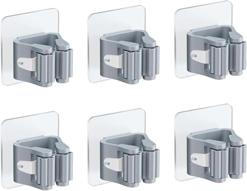 Broom & Mop Holder, Wall Mounted Organisation, Kitchen Storage