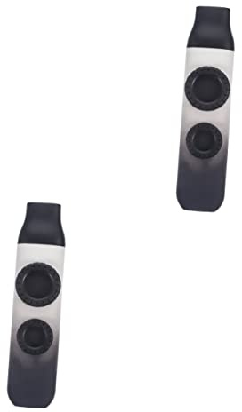 ibasenice 2sätze Verstellbarer Kazoo Farbverlauf Doppelköpfiges Musikinstrument Für Gitarre Und Ukulele Für Musikliebhaber Und Anfänger