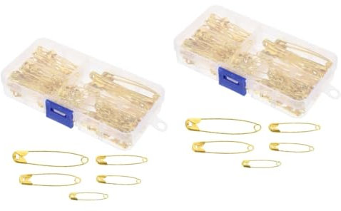 SEWACC 300 STK Sicherheitsnadel Kleiderklammer Sicherheits-DIY-Nadel Kleidung Fester Stift Kleiderbefestigungs-Safe-pin Schmucknadel Kleiderbefestigungsstift Mini-zubehör Legierung Golden