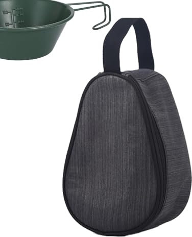 Camp Kitchen - Valigetta per stoviglie da campeggio, impermeabile, per posate e ciotole, con tasca a rete per escursioni, alpinismo