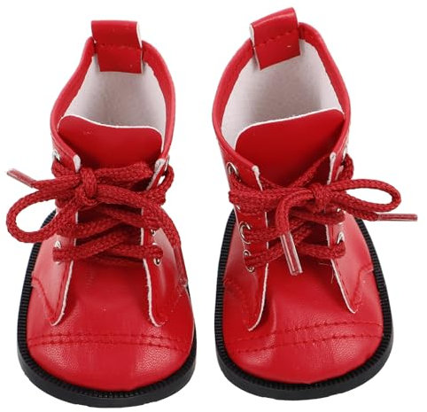 Abaodam Puppenstiefel Für 18-Zoll-Mädchenpuppen Pu Mini Schuhe Zubehör Modische Stiefel Für Puppenkleidung Handgefertigte Puppenschuhe Passgenaues Puppenzubehör