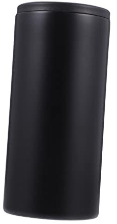 KICHOUSE Termo Aislante De Bebidas 350 Ml Doble Capa De Acero Inoxidable Taza De Vacío Negro Práctica Funda Para Botella Para Viaje Deporte y Uso Diario