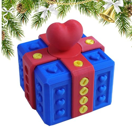 Zuasdvnk Prank Screw Box, Gag Funny Box | Streichbox mit Schrauben, lustig Bedruckte Knebelbox | Urkomischer Kartenbehälter, neuartiges Puzzle-Streich-Etui für Feiertage und Geburtstage