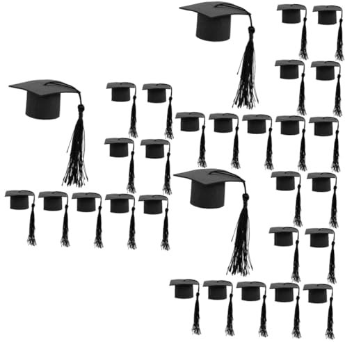 Toyvian 30stücke Graduation Cap Cupcake Toppers Teiliges Lustige Tortendeko Für Abschlussfeier Sicher Und Kreativ Für Bachelor Und Studienabschlussfeiern Macht Ihre Desserts Einzigartig