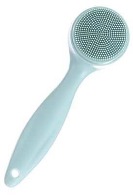 Happyyami Spazzola Manuale per Pulizia del Viso in Silicone e Pp, Manico, Schiuma Facile, Rimuove i Punti Neri, la Cura Quotidiana della Pelle