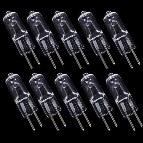 JZLBBC 10PCS G6.35 75W 230V Lampadina Alogena GY6.35 150W Lampadine Alogene Capsula G6.35/GY6.35 Bi-Pin Base Bianco Caldo Dimmerabile 50W