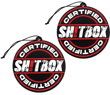 Shitbox - Auto Fahrzeug Lufterfrischer Duftbaum Air Freshener Geruchsentferner - Accessories Zubehör Car Scents - JDM Tuning Airfreshener Duftspender Autoduft Shit Box