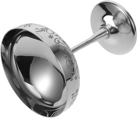 QUMIIRITY Coppa da Dessert in Acciaio Inox Piedini, Tazza per Gelato e Frutta, Calice da Dessert Portatile per Uso Domestico e Ristorazione, Resistente e Facile da Pulire, Design Elegante