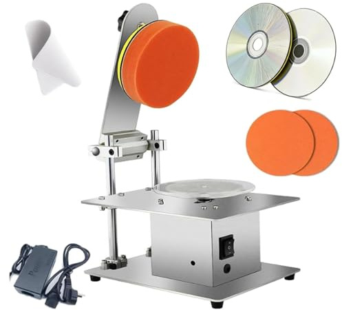 DVD/CD Disc Repair Cleaning Machine, Semi-Automatic Polisher Repair Scratches Abrasions Oxidation, Fix Unreadable Discs, High 99% Repair Rate