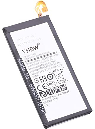 vhbw Akku kompatibel mit Samsung Galaxy J3 2017 | SM-J330F/DS, J3 2017 TD-LTE, SM-J3300 Handy Smartphone Telefon (2400 mAh, 3,85 V, Li-Polymer)